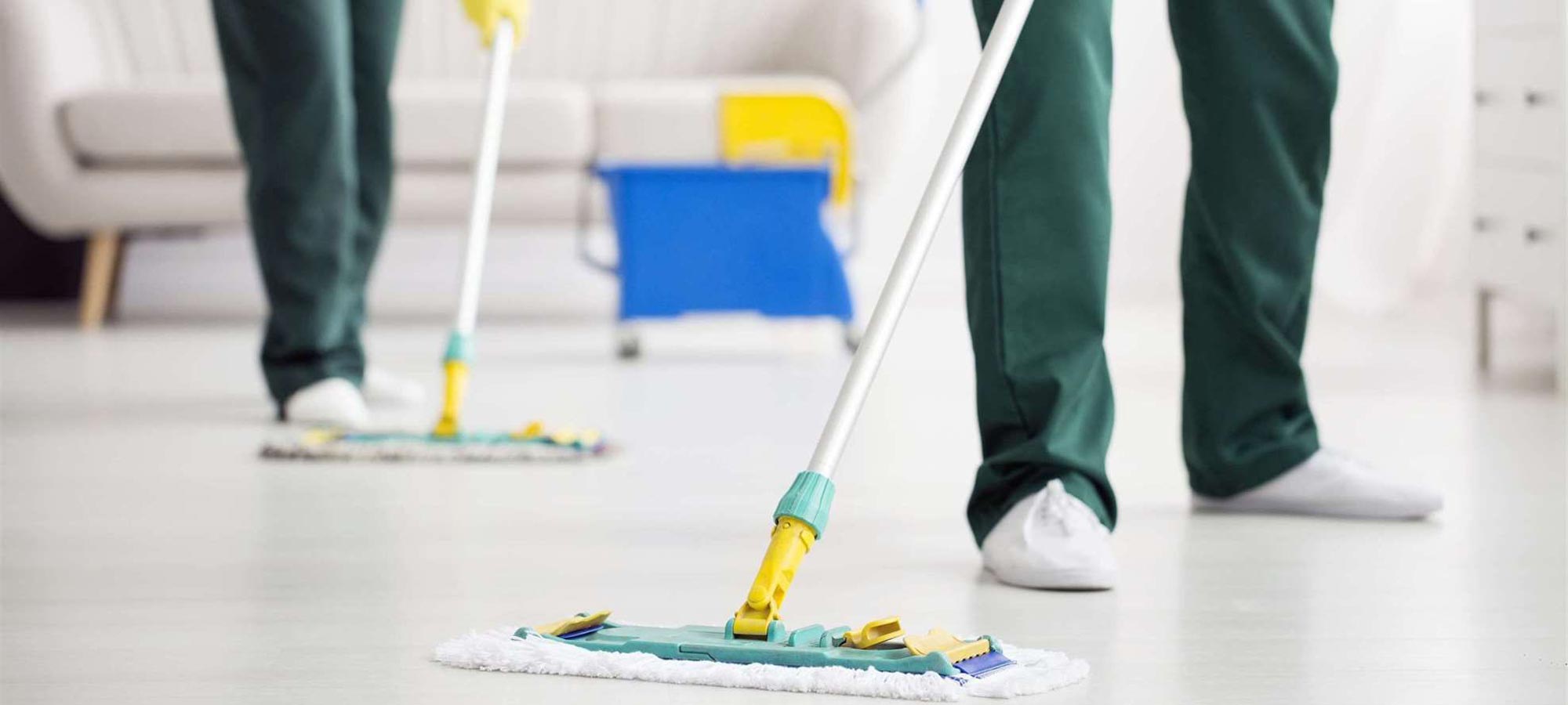 mopping floor